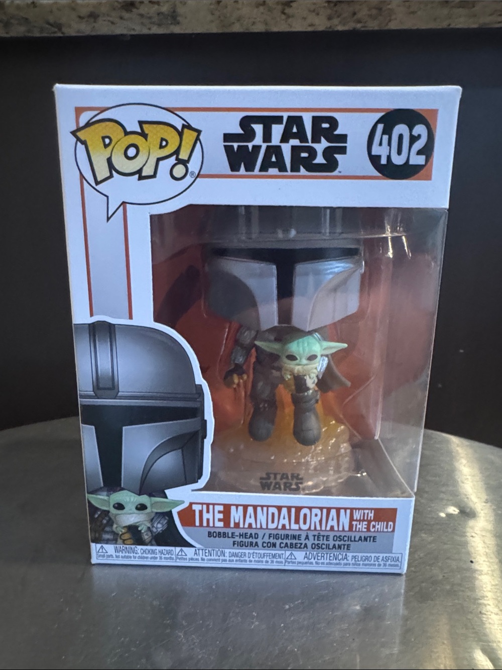 Funko POP! Star Wars The Mandalorian with The Child - Silver & Green